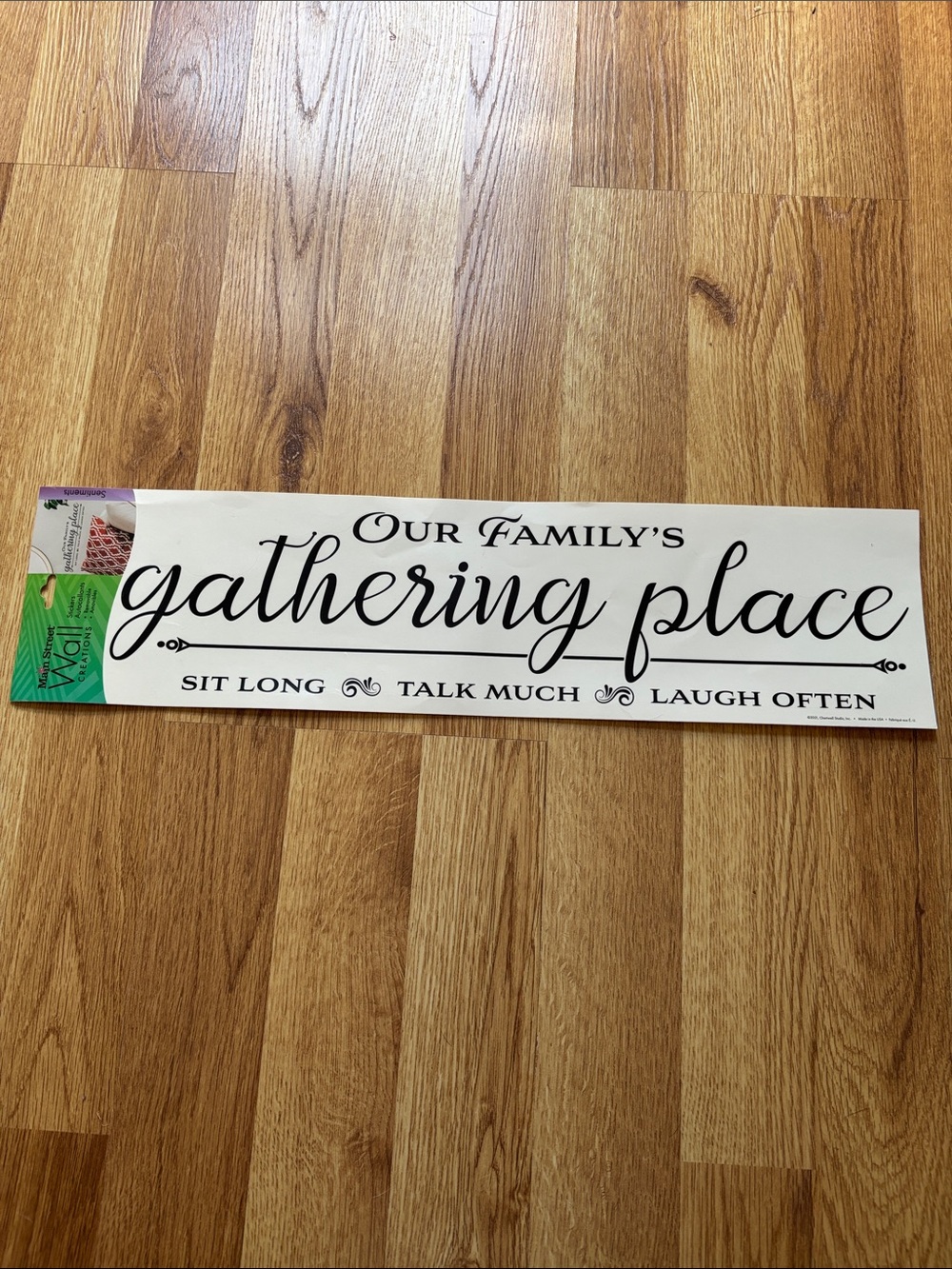 NWT Gathering Place Wall Decal - Black Script